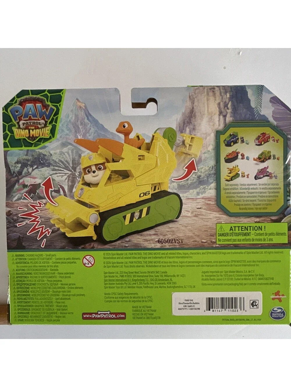 Spin Master PAW Patrol The Dino Movie Dino Rescue Vehicles & Figures 2026